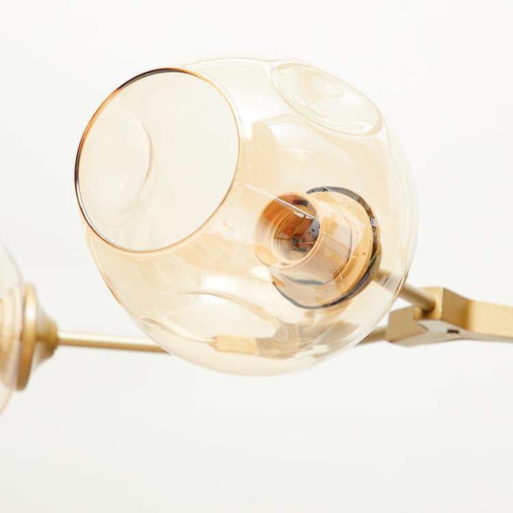 Melody Lustre Metal and Glass Ceiling Lamp