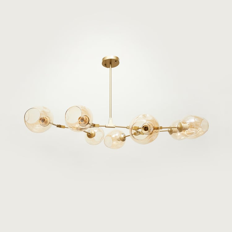 Melody Lustre Metal and Glass Ceiling Lamp