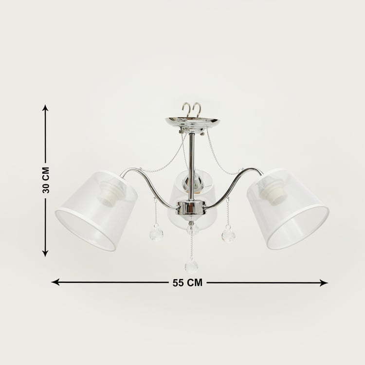 Melody Lustre Metal and Glass Ceiling Lamp