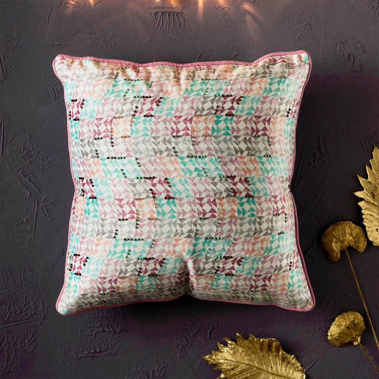 Moksha Embellished Cushion Cover - 40x40cm