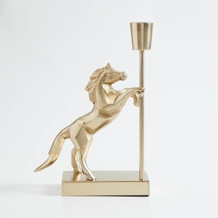 Tropical Paradise Metal Horse Candle Holder