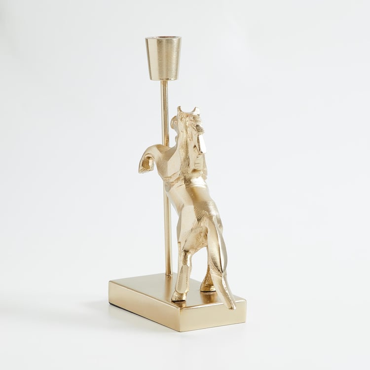 Tropical Paradise Metal Horse Candle Holder