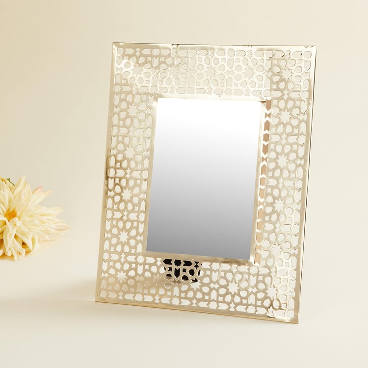 Mystique Gold Textured Metal Photo Frame - 25x30cm