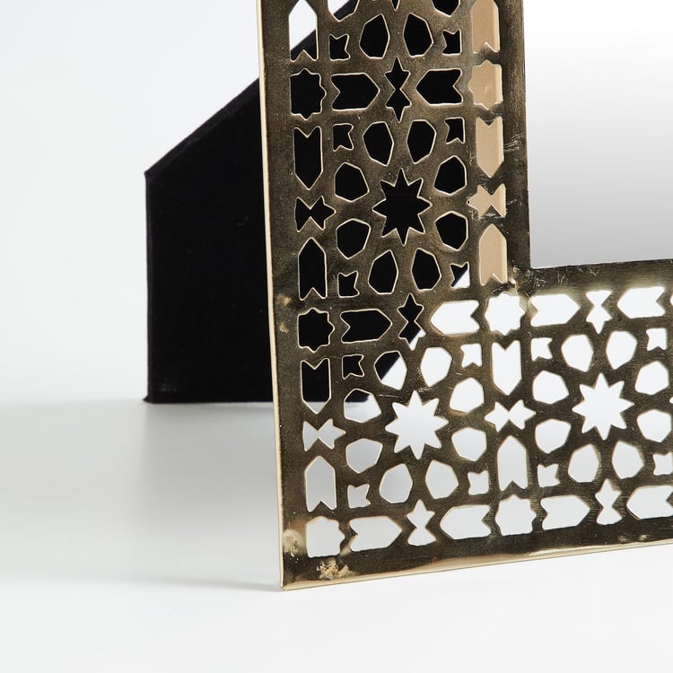 Mystique Gold Textured Metal Photo Frame - 25x30cm