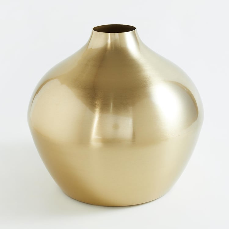 Gold Rush Iron Abstract Taper Vase