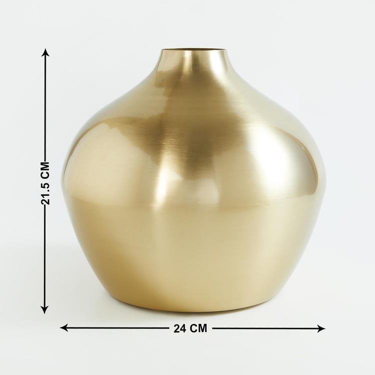 Gold Rush Iron Abstract Taper Vase