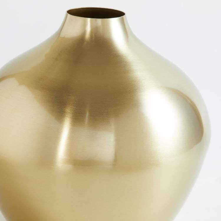 Gold Rush Iron Abstract Taper Vase