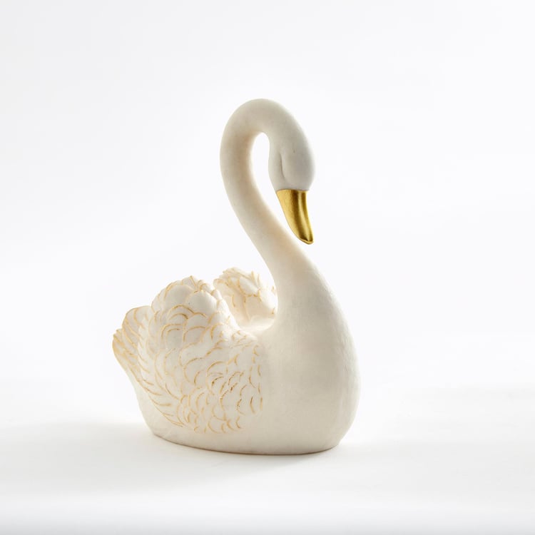 Magnus Set of 2 Polyresin Swan Figurines