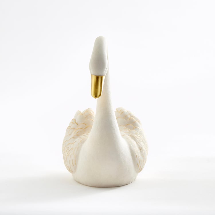 Magnus Set of 2 Polyresin Swan Figurines
