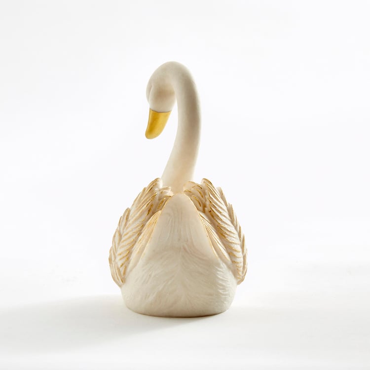 Magnus Set of 2 Polyresin Swan Figurines