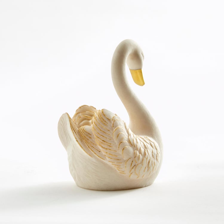 Magnus Set of 2 Polyresin Swan Figurines