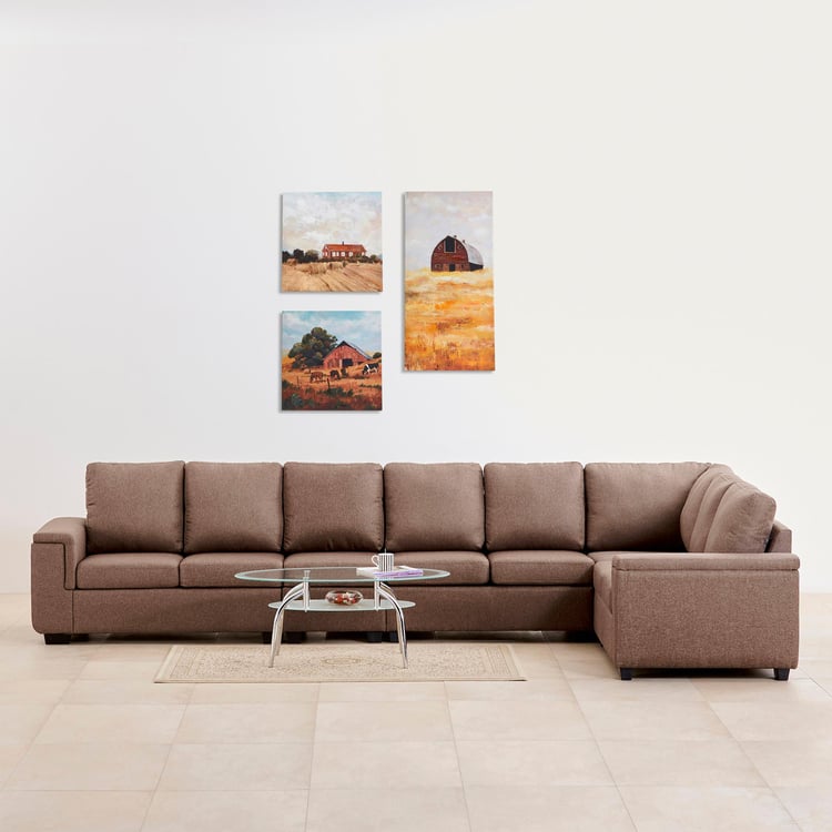 Signature Nxt Arden Fabric 7-Seater Right Corner Sectional Sofa - Brown