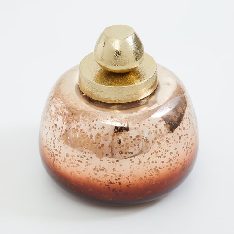 Eternity Pebble Glass Decorative Canister