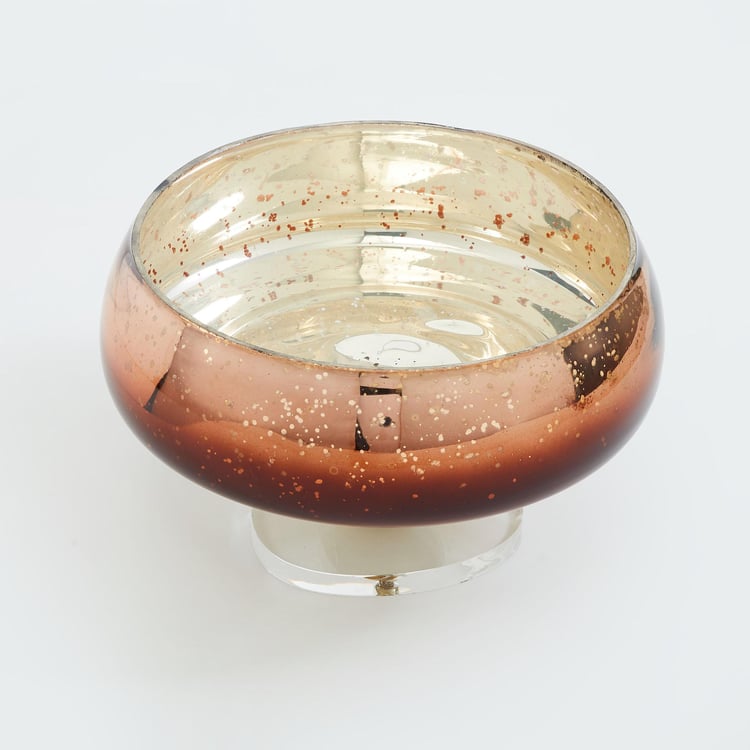 Eternity Glass Decorative Bowl with Base