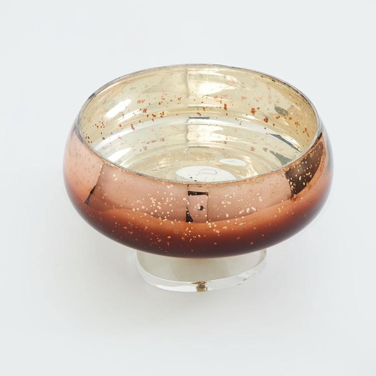 Eternity Glass Decorative Bowl with Base