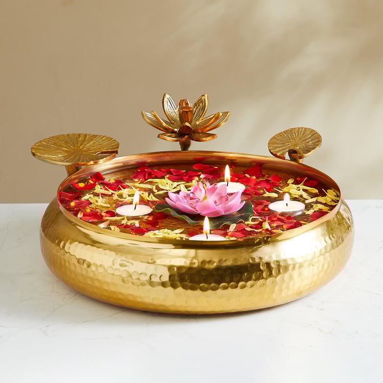 Buy Majestic Aluminium Hammered Potpourri Bowl from Home Centre at just INR 2499.0