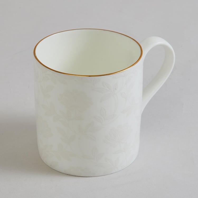 Altius Blomma Bone China Embossed Mug - 350ml