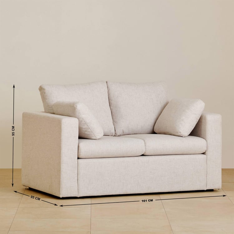 Urban Fabric 2-Seater Sofa - Beige