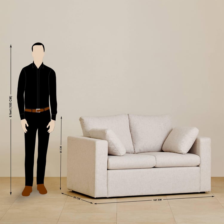 Urban Fabric 2-Seater Sofa - Beige