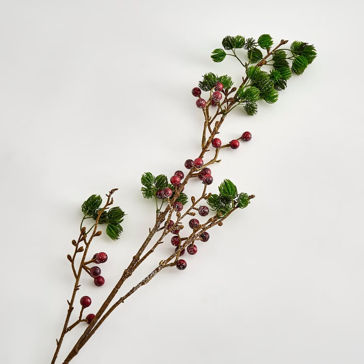 Carols Artificial Pine Needle Berry Branch