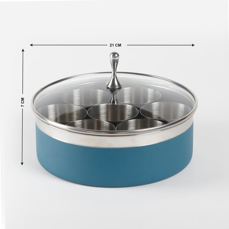 Food Icon Vanya Stainless Steel Spice Box with Lid