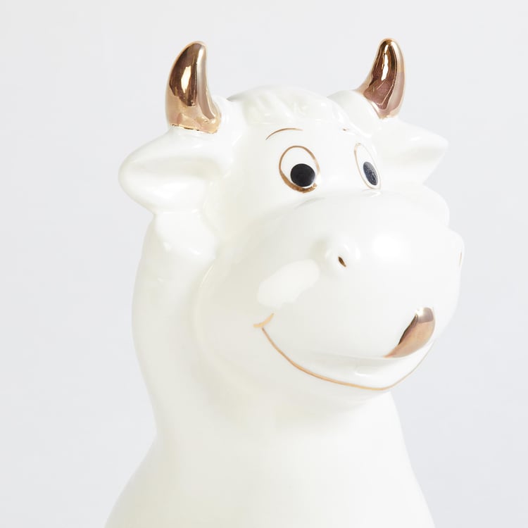 Brighton Ceramic Textured Cow Hands Up Figurine