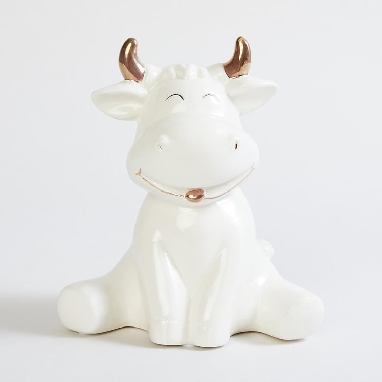 Brighton Ceramic Textured Cow Hands Down Figurine