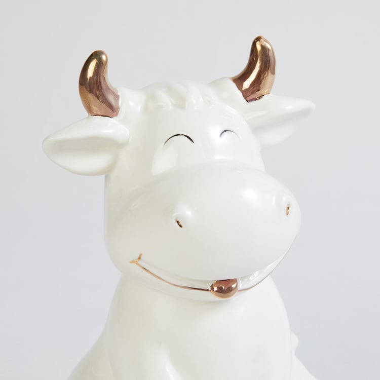 Brighton Ceramic Textured Cow Hands Down Figurine