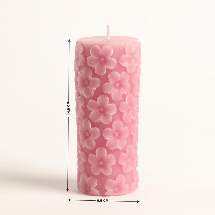 Moksha Decor Lavender Scented Pillar Candle