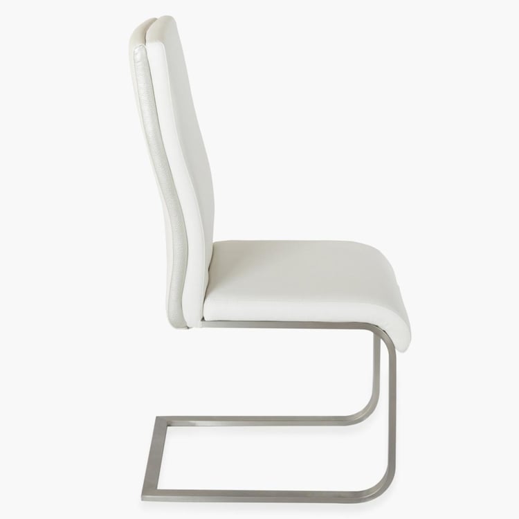 Parlin Glass Top 6-Seater Dining Set with Chairs and Bench - White