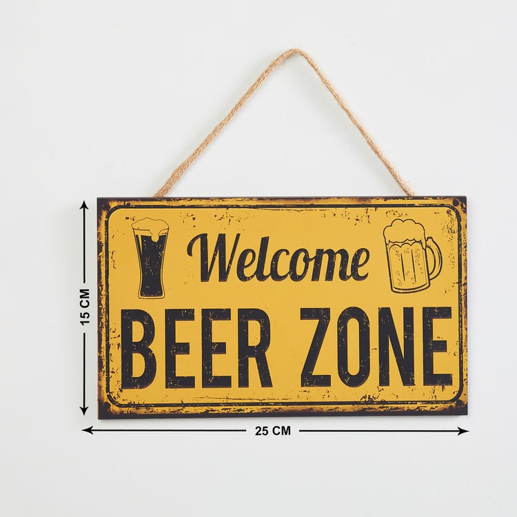 Garnet D�cor Beer Bar Hanging Picture Frame - 15x25cm