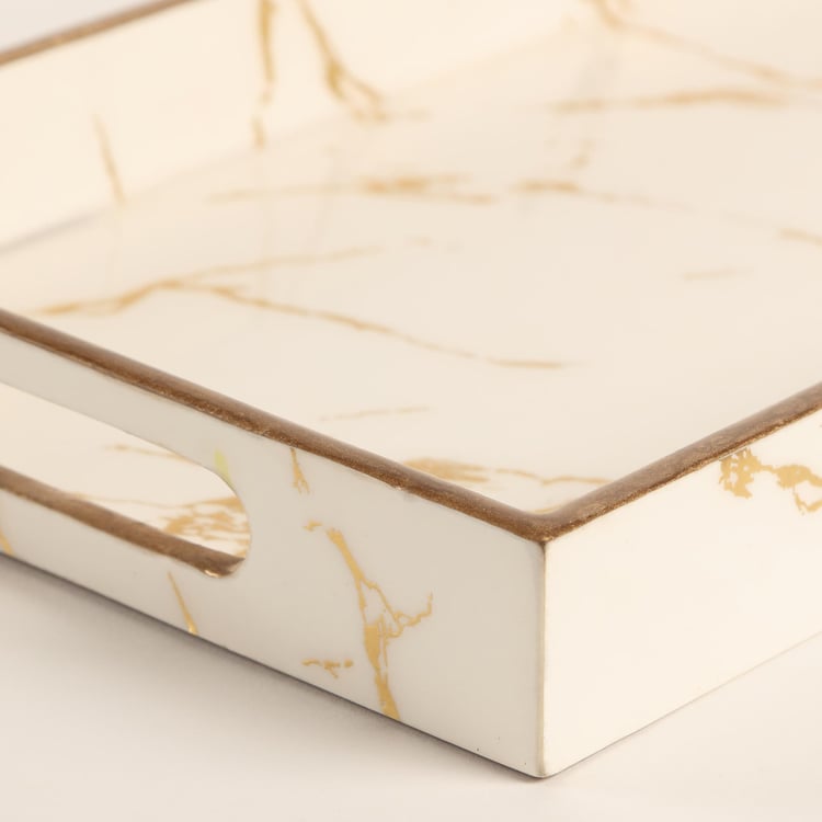 Showstopper Printed Engineered Wood Tray - Set of 2
