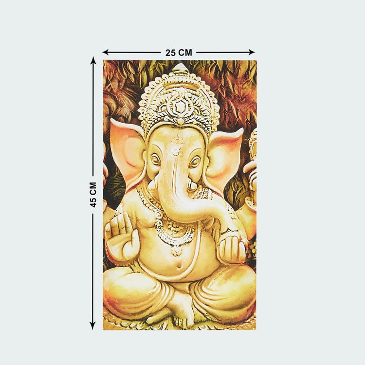 Ananda Ganesha Set of 3 Canvas Picture Frames - 25x45cm