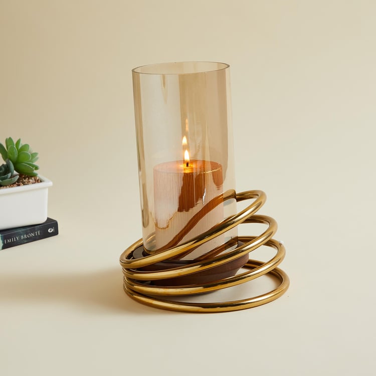 Splendid Gold Rush Hurricane Candle Holder