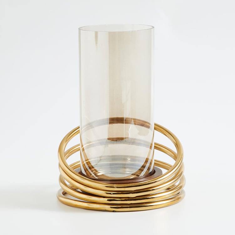 Splendid Gold Rush Hurricane Candle Holder