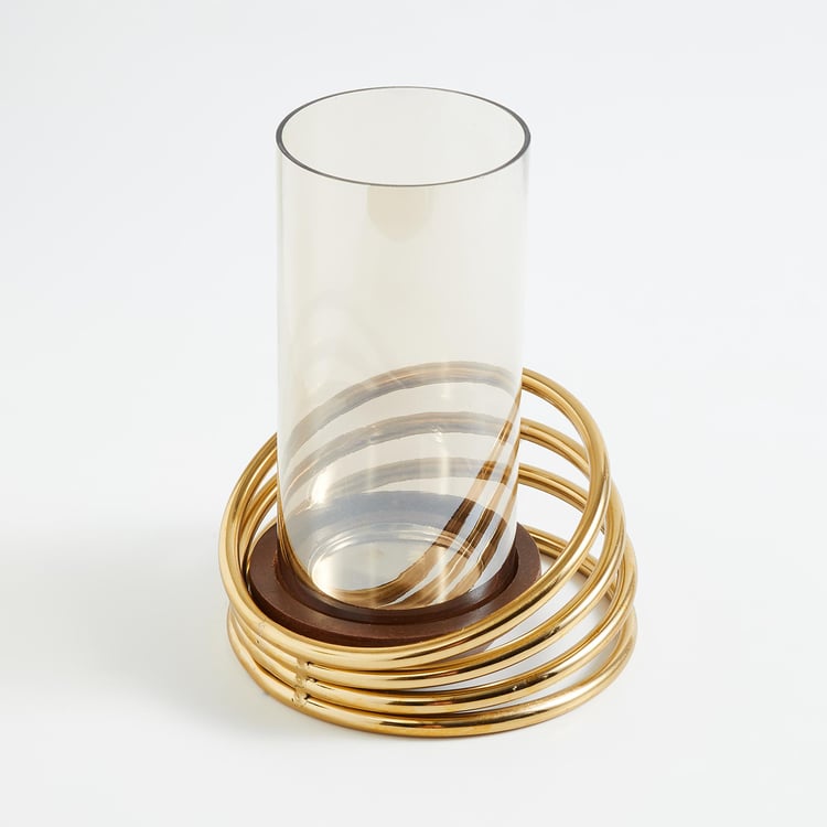 Splendid Gold Rush Hurricane Candle Holder