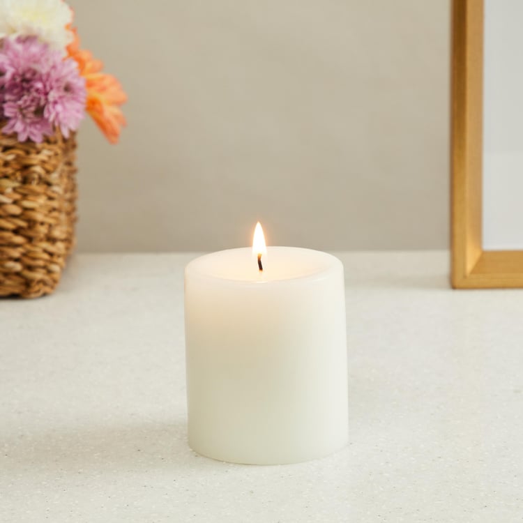 Color Connect Vanilla Scented Pillar Candle