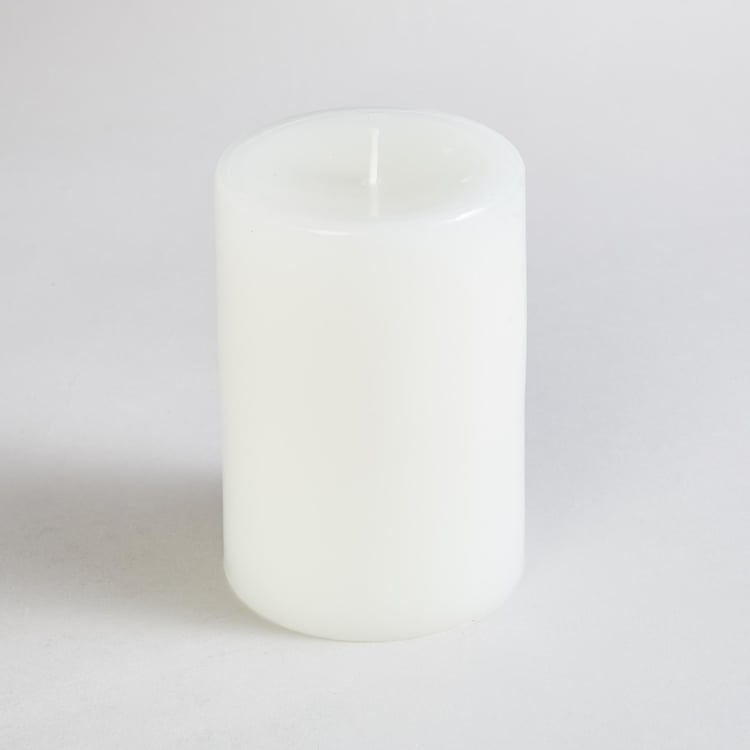 Color Connect White Solid Wax Vanilla Pillar Candle