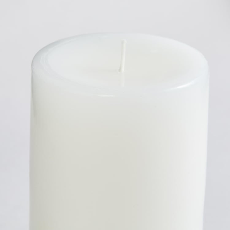 Color Connect White Solid Wax Vanilla Pillar Candle