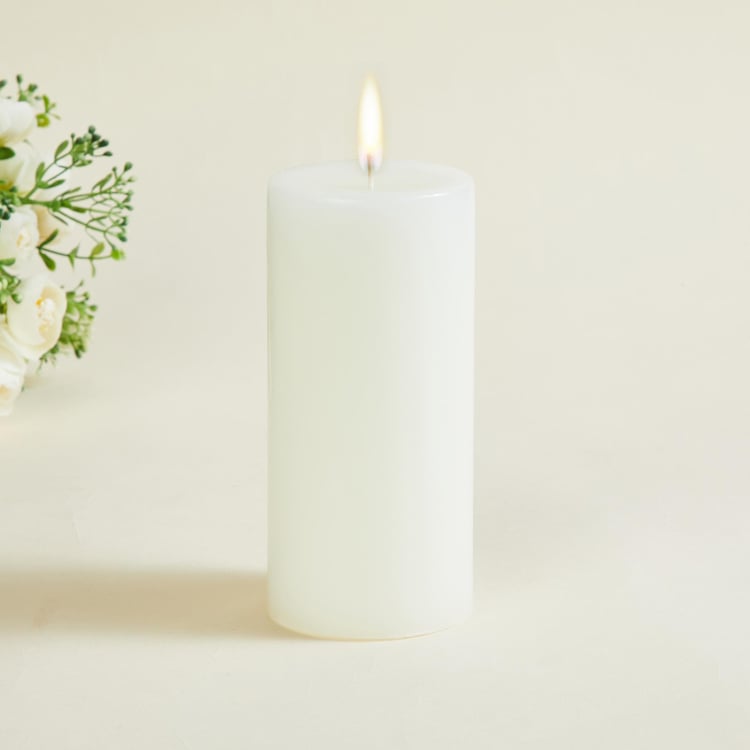 Colour Connect Vanilla Scented Pillar Candle