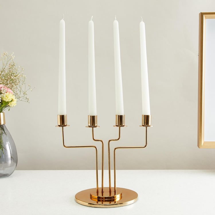 Colour Connect Set of 4 Vanilla Scented Taper Candles