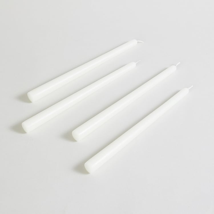 Colour Connect Set of 4 Vanilla Scented Taper Candles