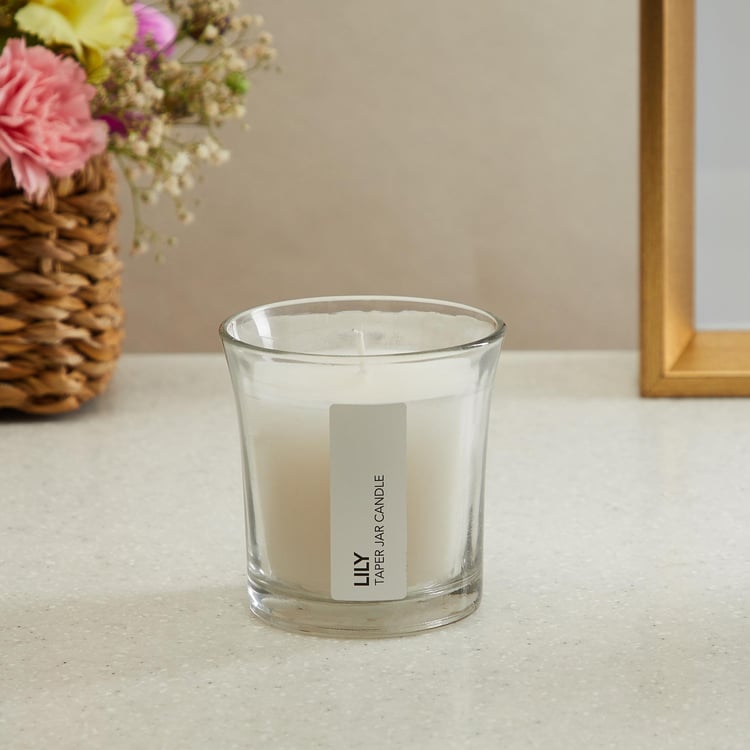 Colour Connect Lily Scented Taper Jar Candle