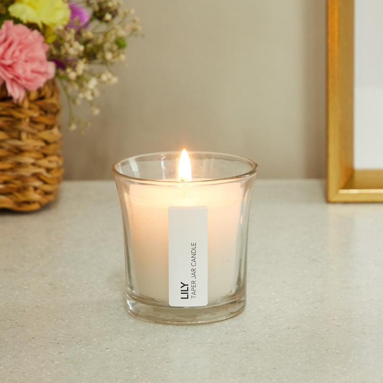 Colour Connect Lily Scented Taper Jar Candle