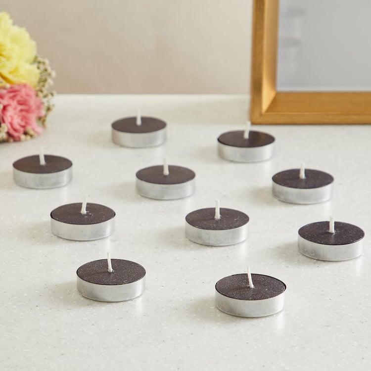 Colour Connect Set of 10 Musk Scented T-Light Candles