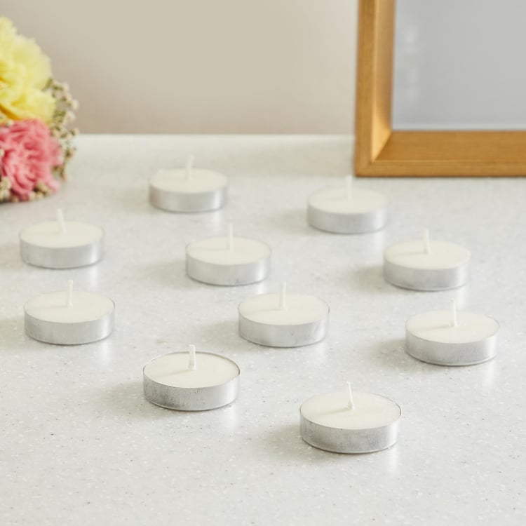 Colour Connect Set of 10 Lily Scented T-Light Candles