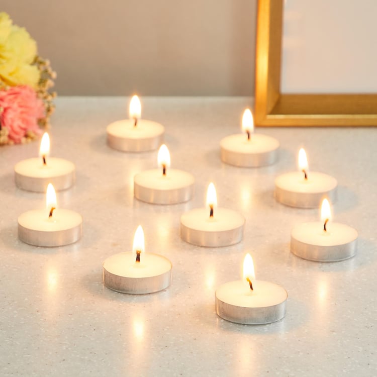 Colour Connect Set of 10 Lily Scented T-Light Candles