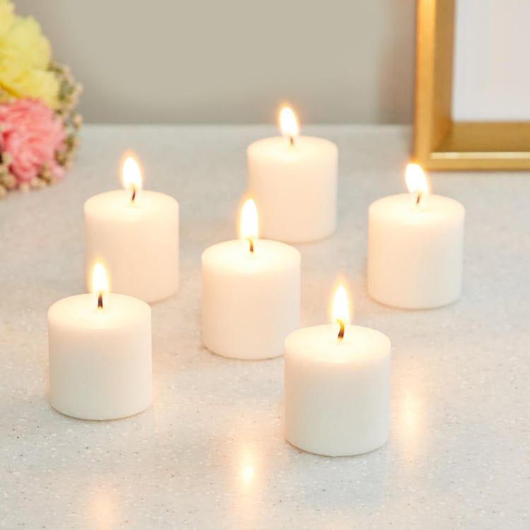 Colour Connect Set of 6 Lily Scented Votive Candles