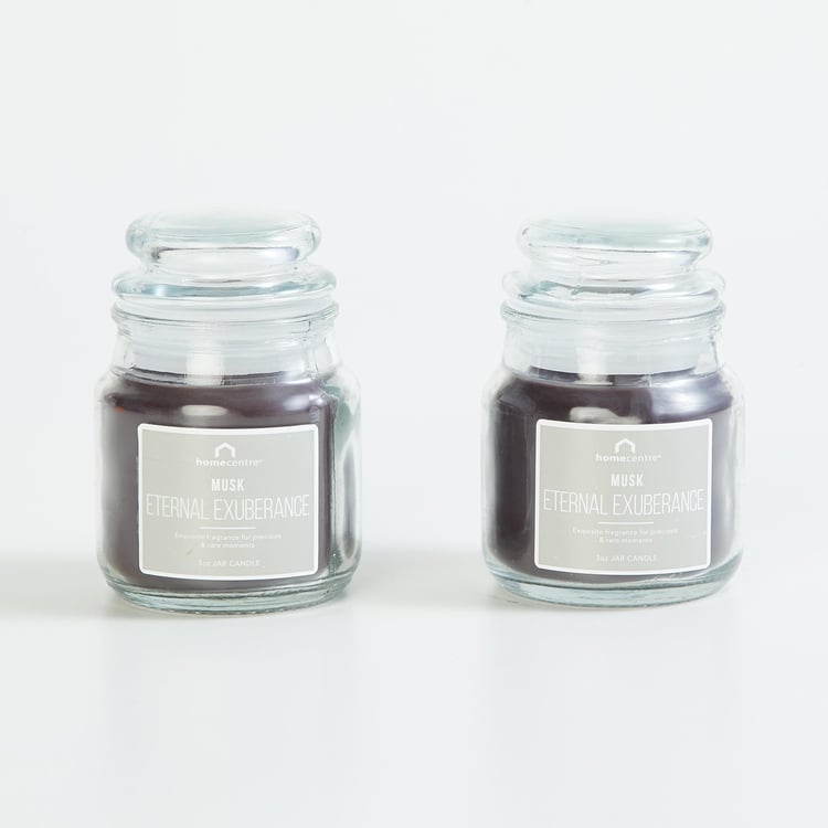 Colour Connect Set of 2 Musk Scented Jar Candles