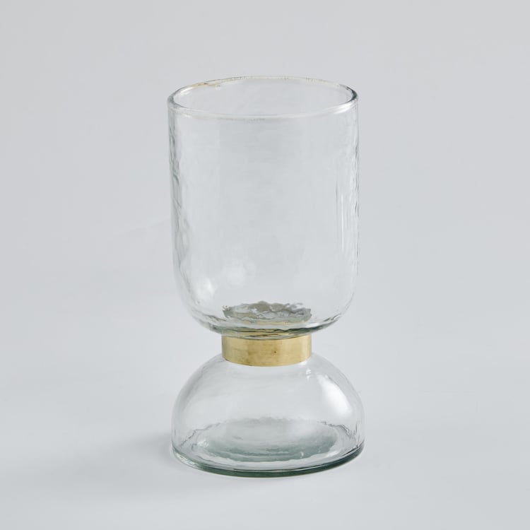 Modern Luxe Glass Hurricane Candle Holder